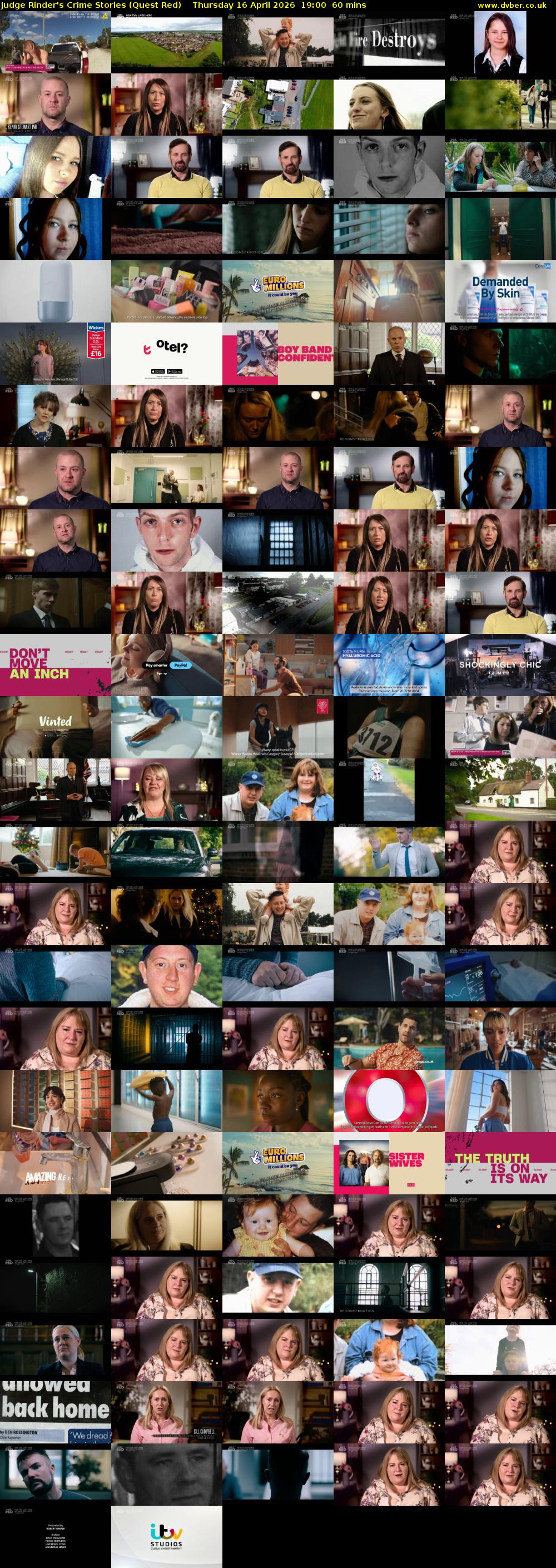 Judge Rinder's Crime Stories (Quest Red) Thursday 16 April 2026 19:00 - 20:00