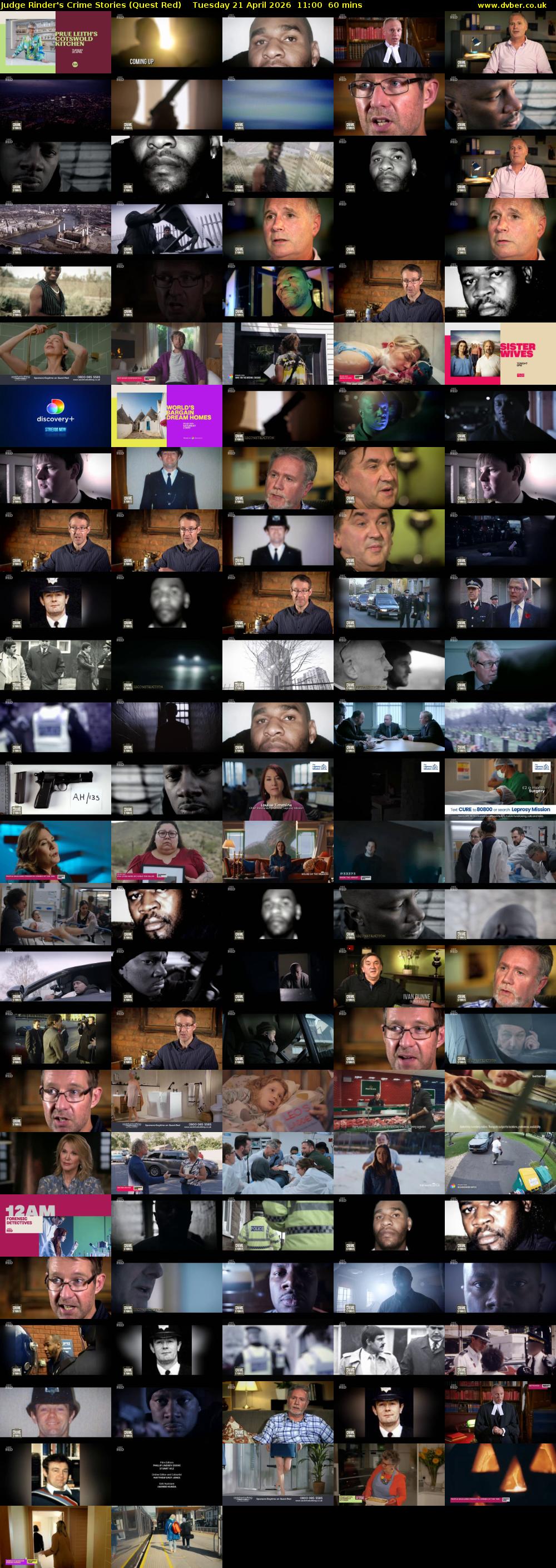 Judge Rinder's Crime Stories (Quest Red) Tuesday 21 April 2026 11:00 - 12:00