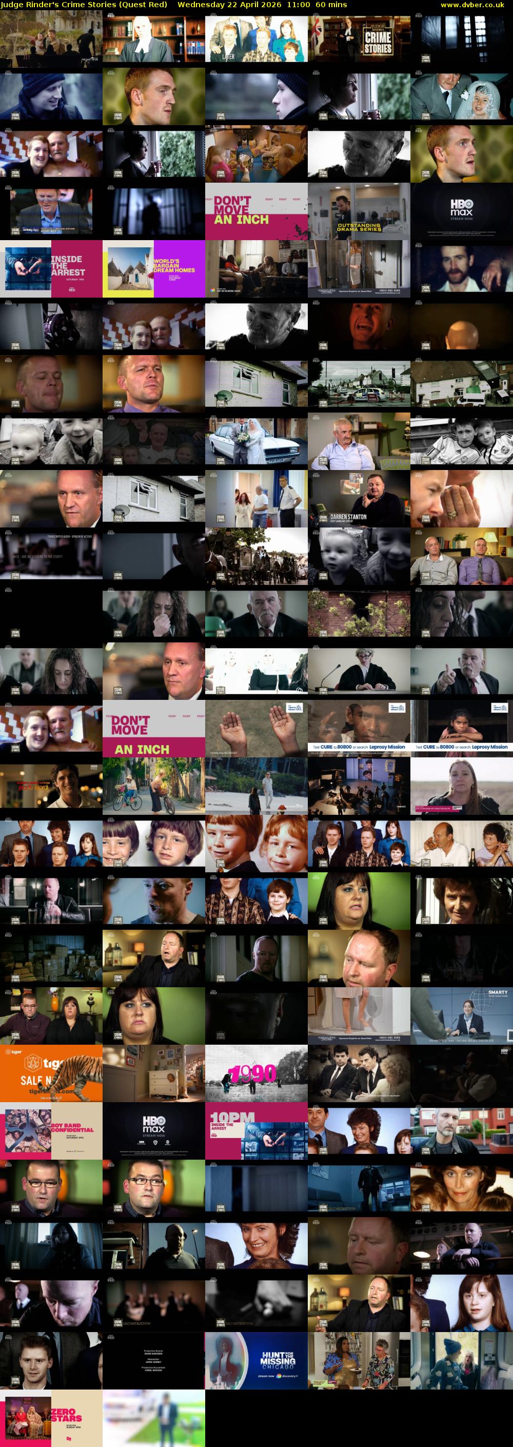 Judge Rinder's Crime Stories (Quest Red) Wednesday 22 April 2026 11:00 - 12:00