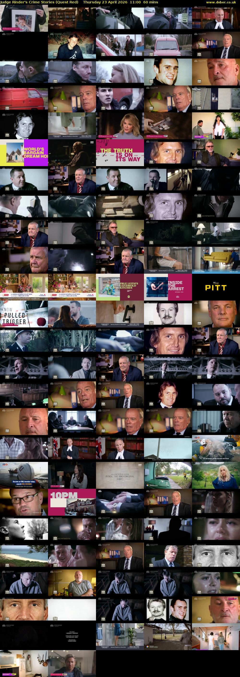 Judge Rinder's Crime Stories (Quest Red) Thursday 23 April 2026 11:00 - 12:00