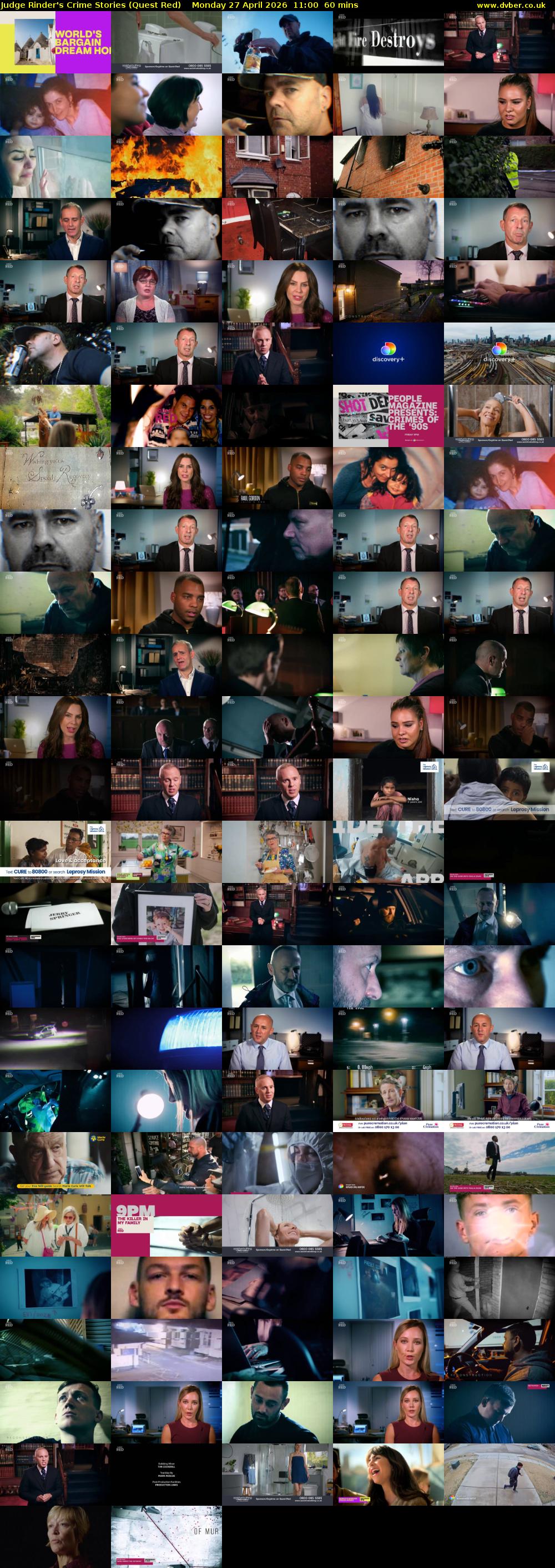 Judge Rinder's Crime Stories (Quest Red) Monday 27 April 2026 11:00 - 12:00