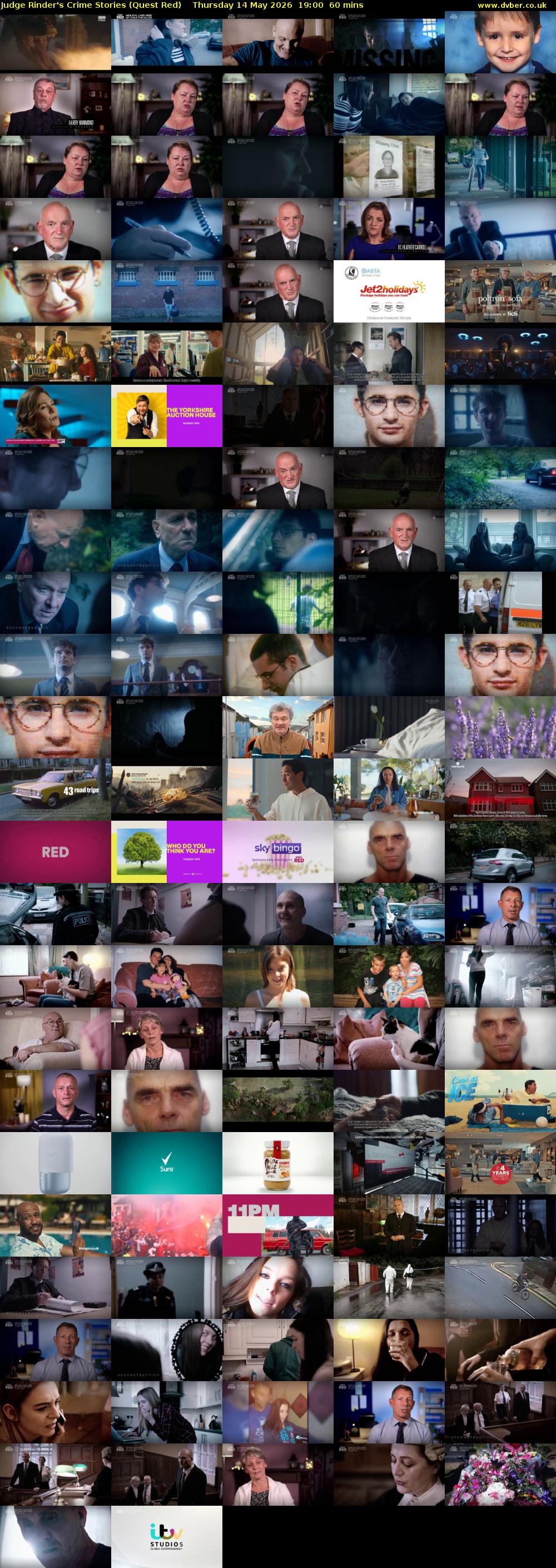 Judge Rinder's Crime Stories (Quest Red) Thursday 14 May 2026 19:00 - 20:00