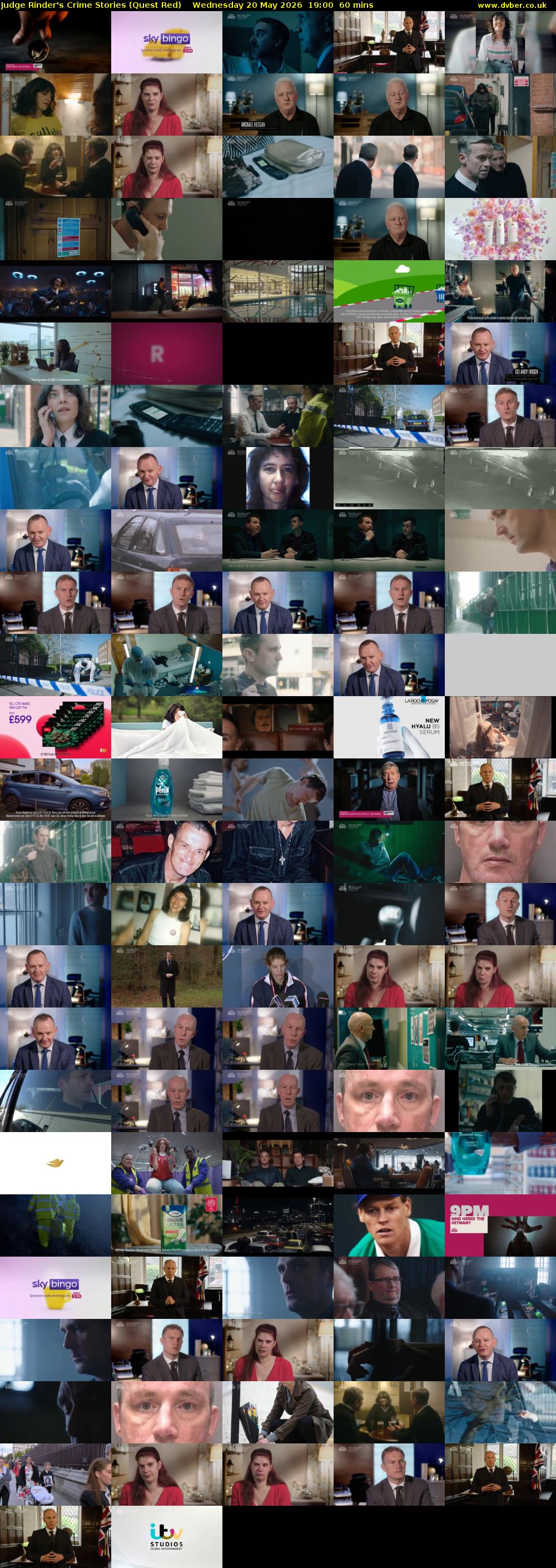 Judge Rinder's Crime Stories (Quest Red) Wednesday 20 May 2026 19:00 - 20:00