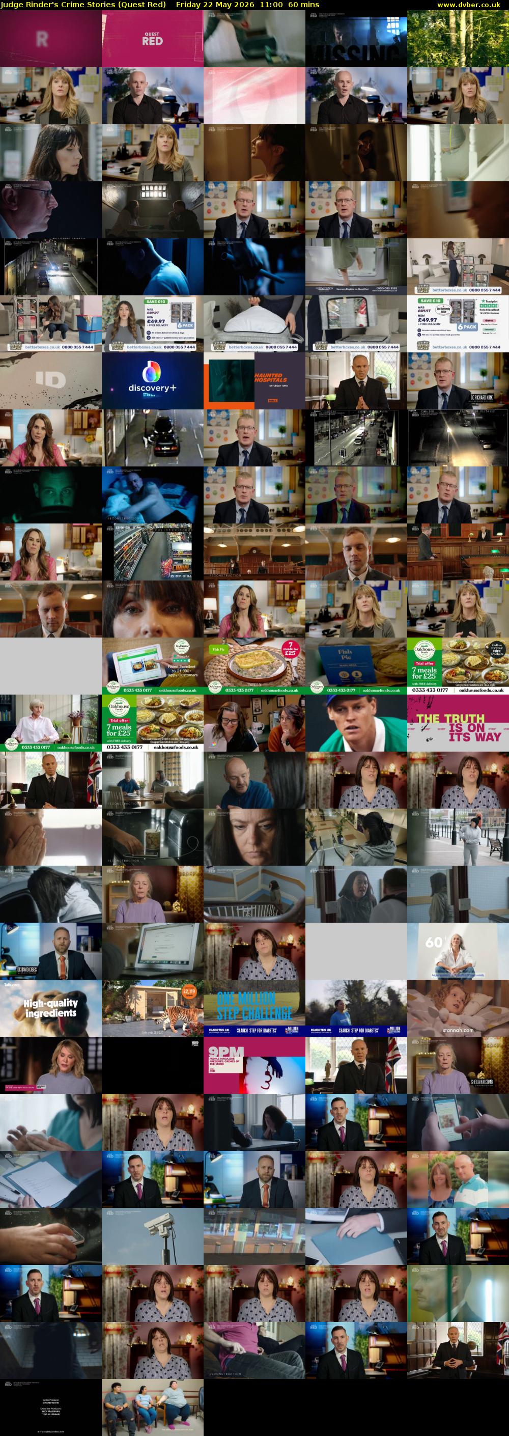 Judge Rinder's Crime Stories (Quest Red) Friday 22 May 2026 11:00 - 12:00