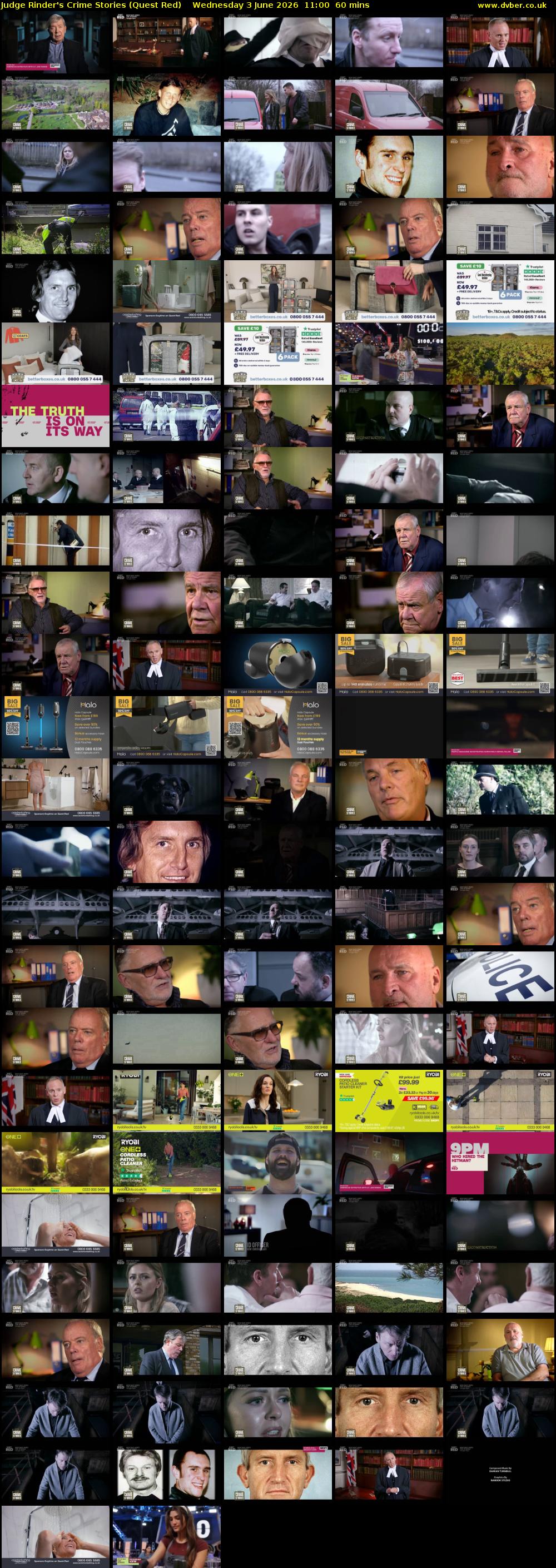 Judge Rinder's Crime Stories (Quest Red) Wednesday 3 June 2026 11:00 - 12:00