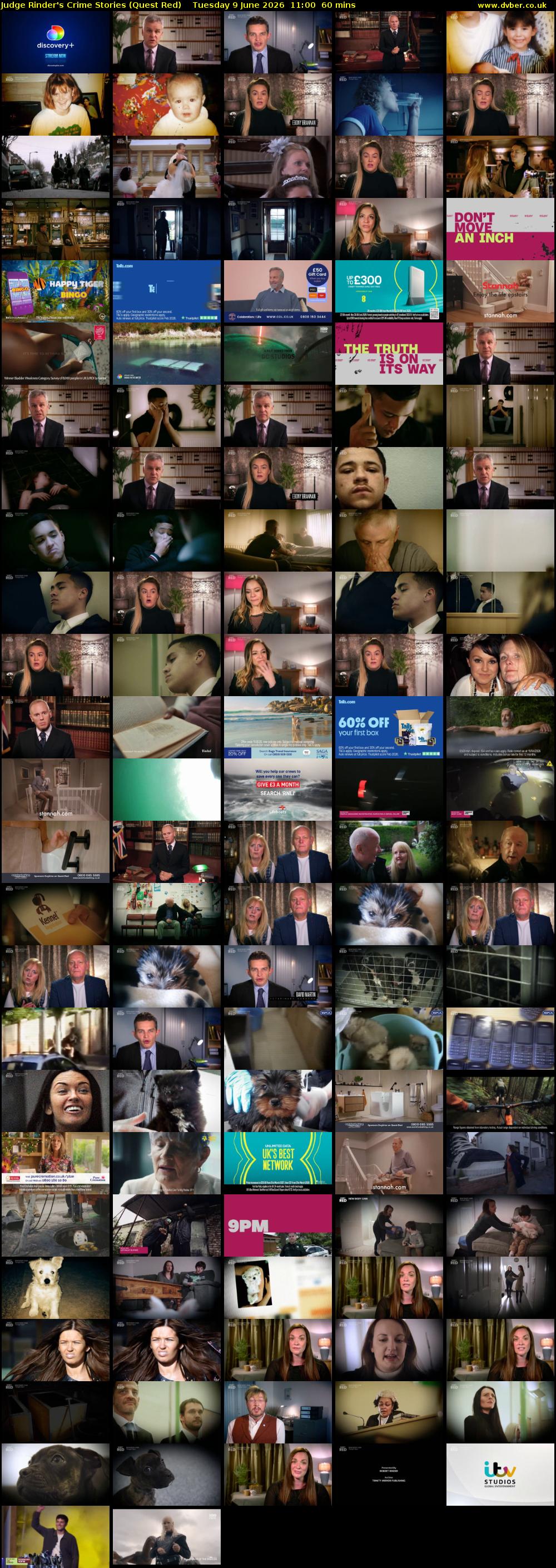 Judge Rinder's Crime Stories (Quest Red) Tuesday 9 June 2026 11:00 - 12:00