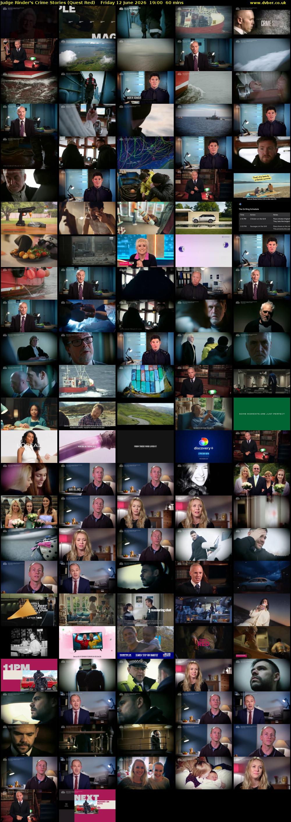 Judge Rinder's Crime Stories (Quest Red) Friday 12 June 2026 19:00 - 20:00