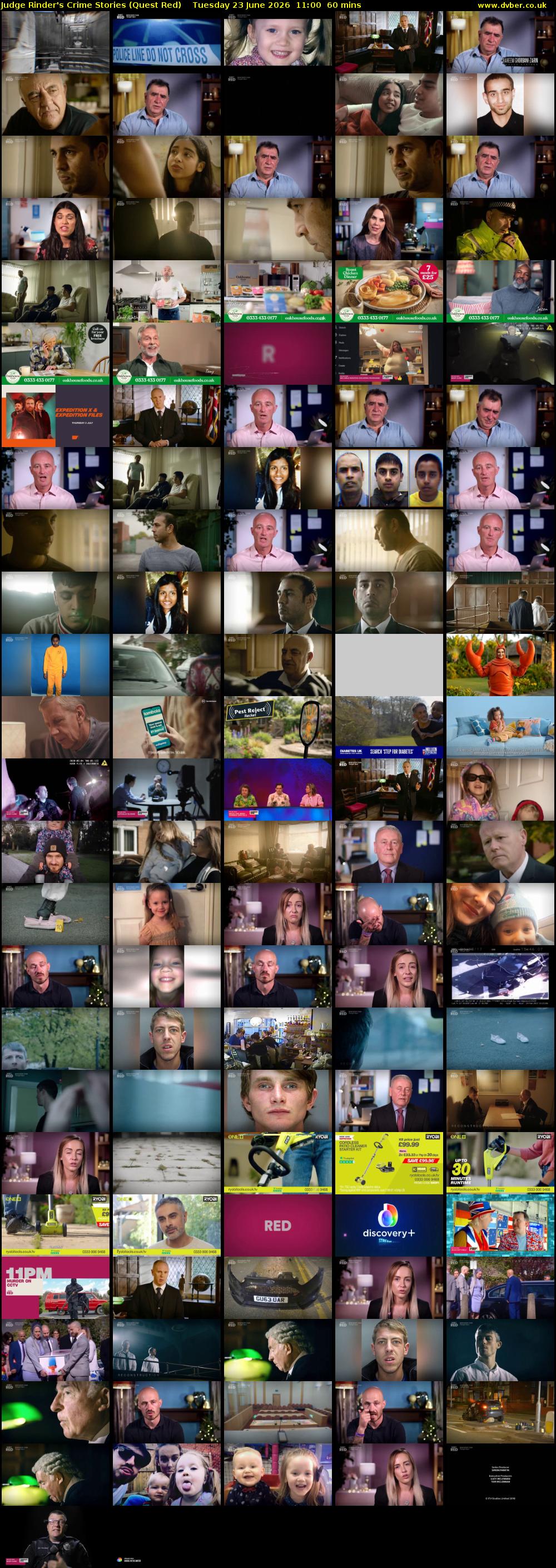 Judge Rinder's Crime Stories (Quest Red) Tuesday 23 June 2026 11:00 - 12:00