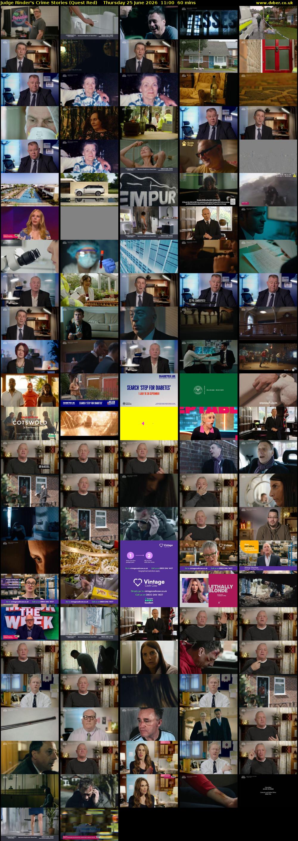 Judge Rinder's Crime Stories (Quest Red) Thursday 25 June 2026 11:00 - 12:00