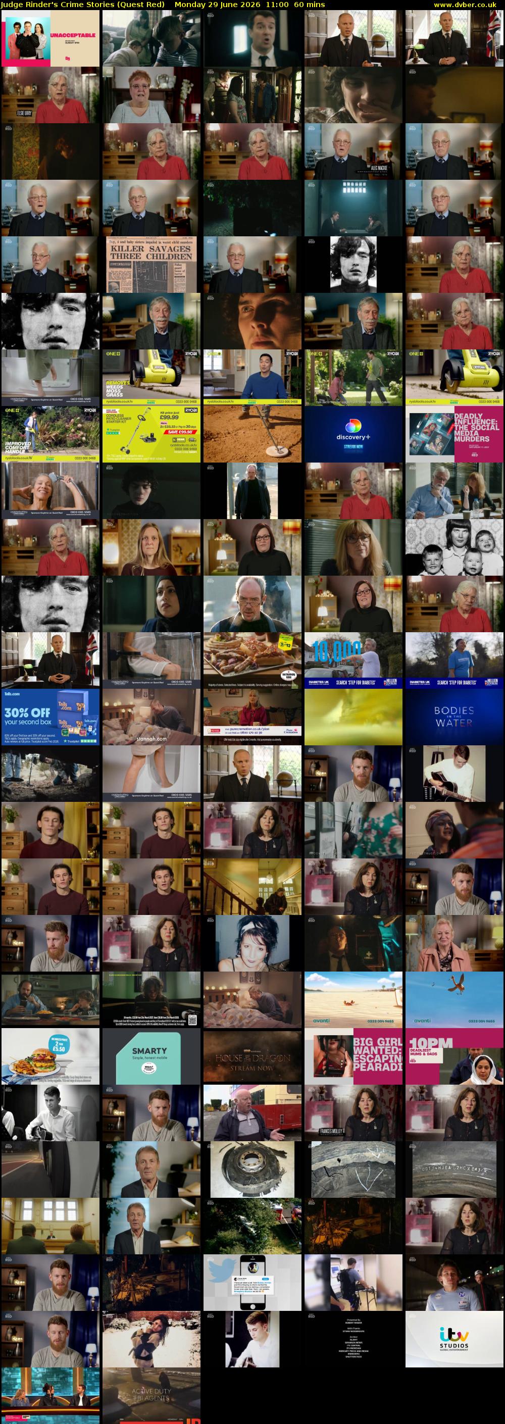 Judge Rinder's Crime Stories (Quest Red) Monday 29 June 2026 11:00 - 12:00