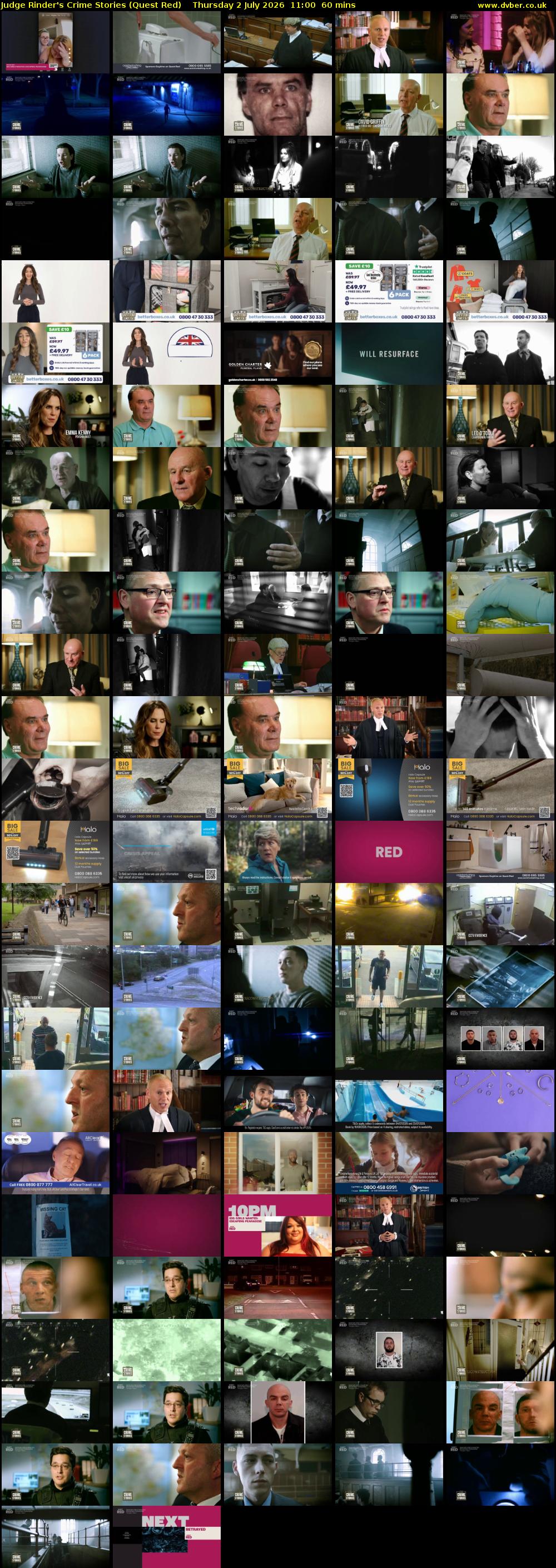 Judge Rinder's Crime Stories (Quest Red) Thursday 2 July 2026 11:00 - 12:00