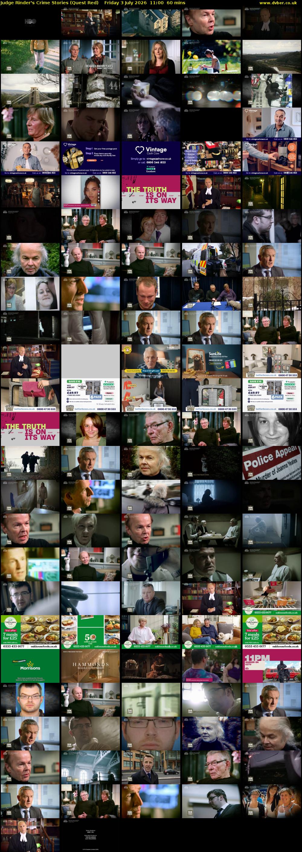 Judge Rinder's Crime Stories (Quest Red) Friday 3 July 2026 11:00 - 12:00