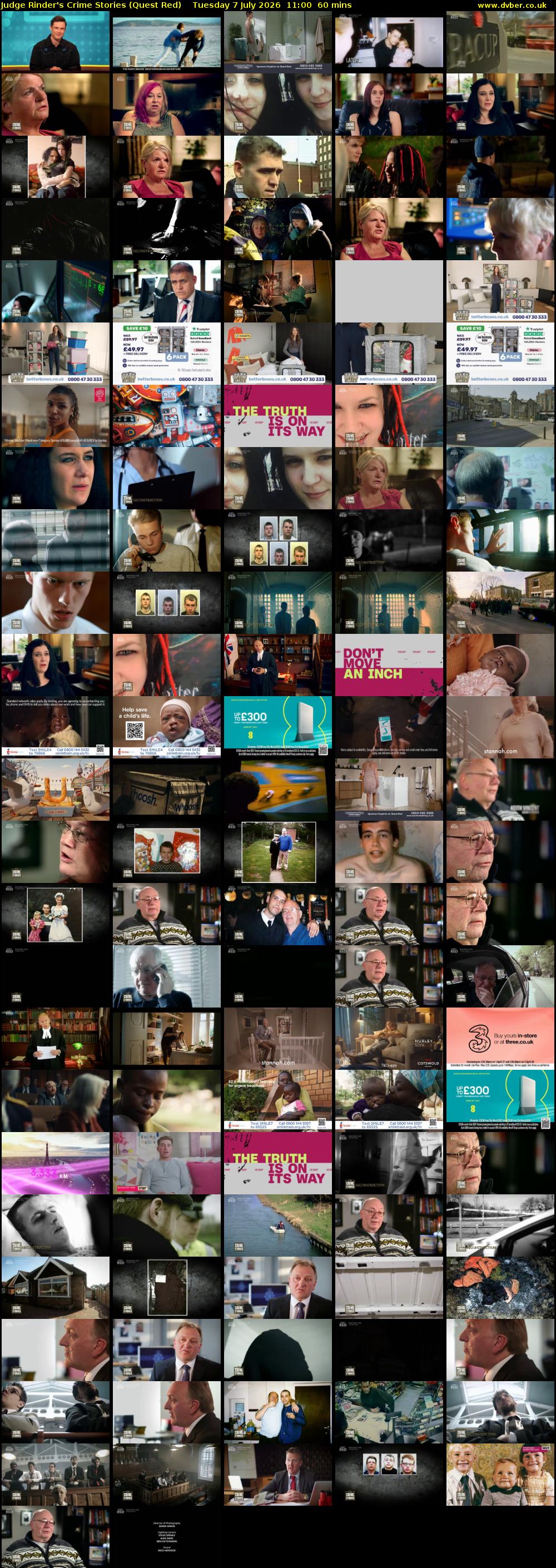 Judge Rinder's Crime Stories (Quest Red) Tuesday 7 July 2026 11:00 - 12:00