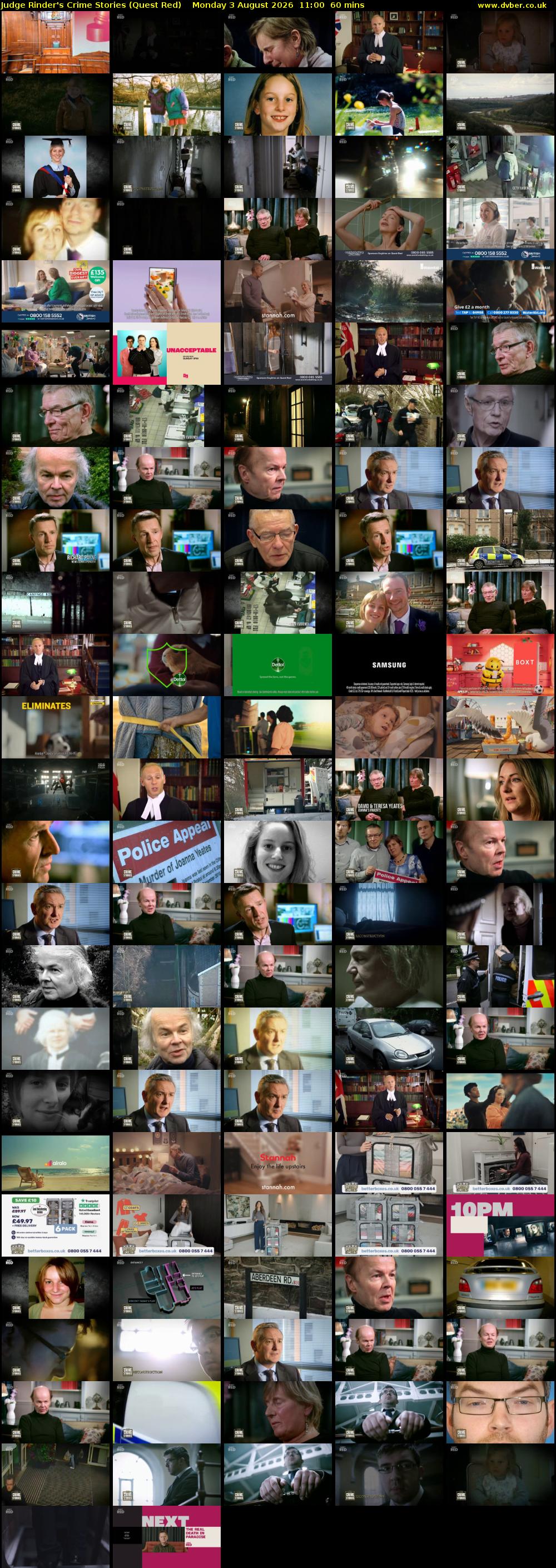 Judge Rinder's Crime Stories (Quest Red) Monday 3 August 2026 11:00 - 12:00