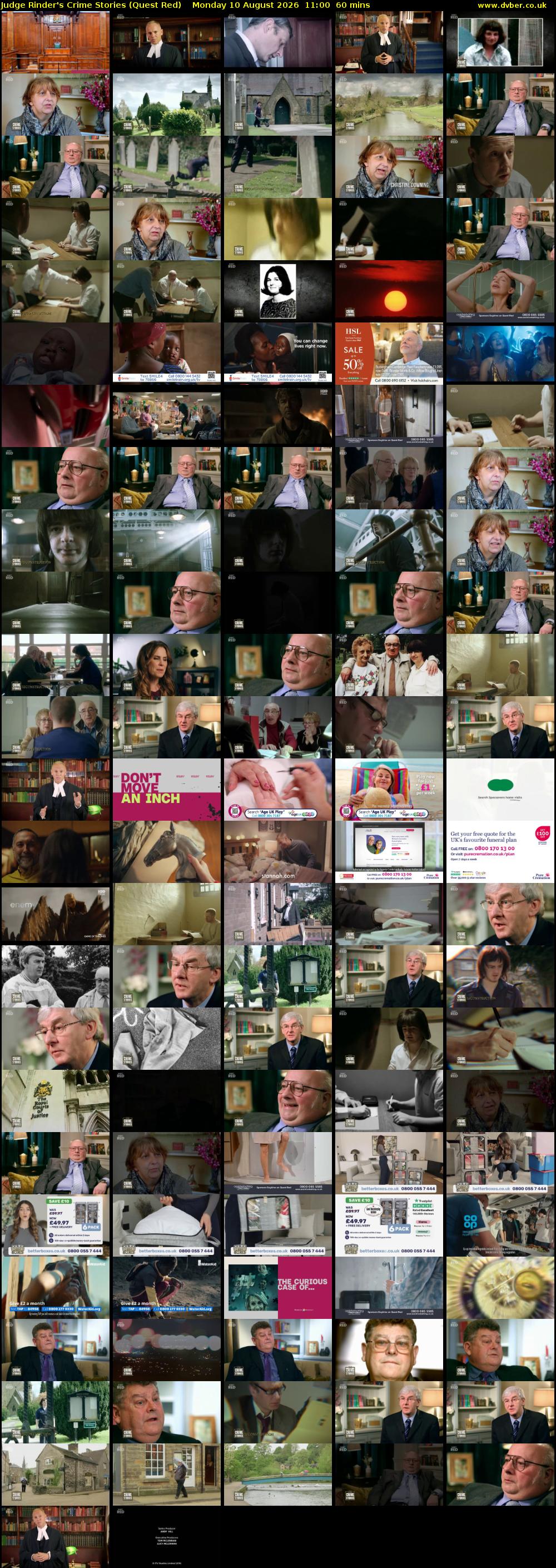 Judge Rinder's Crime Stories (Quest Red) Monday 10 August 2026 11:00 - 12:00