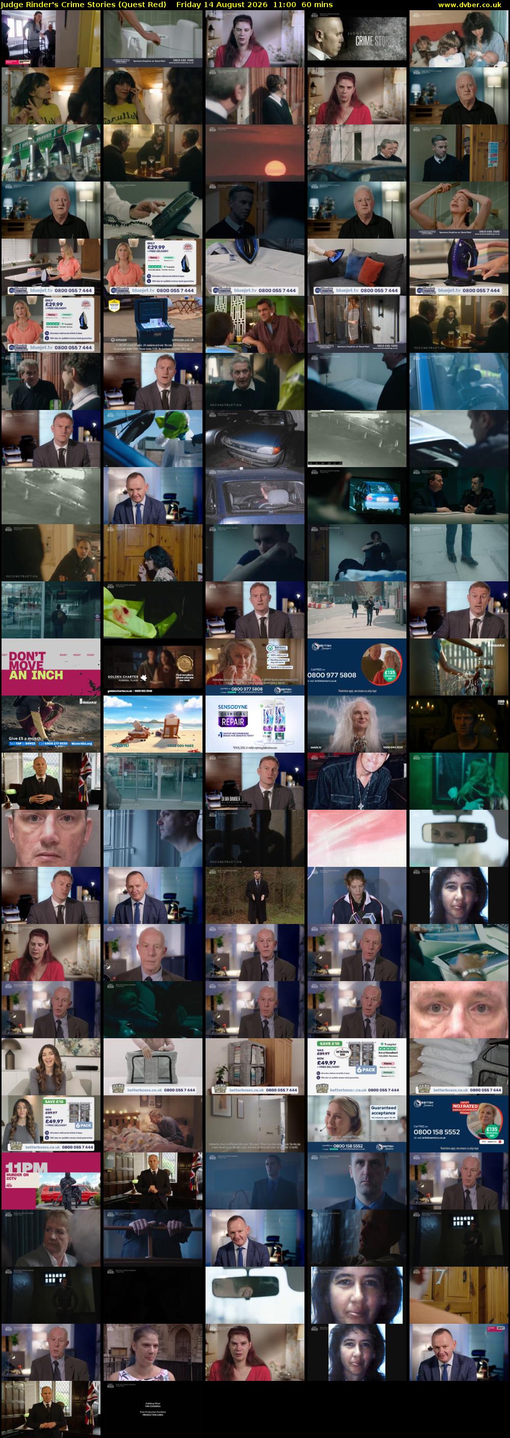 Judge Rinder's Crime Stories (Quest Red) Friday 14 August 2026 11:00 - 12:00