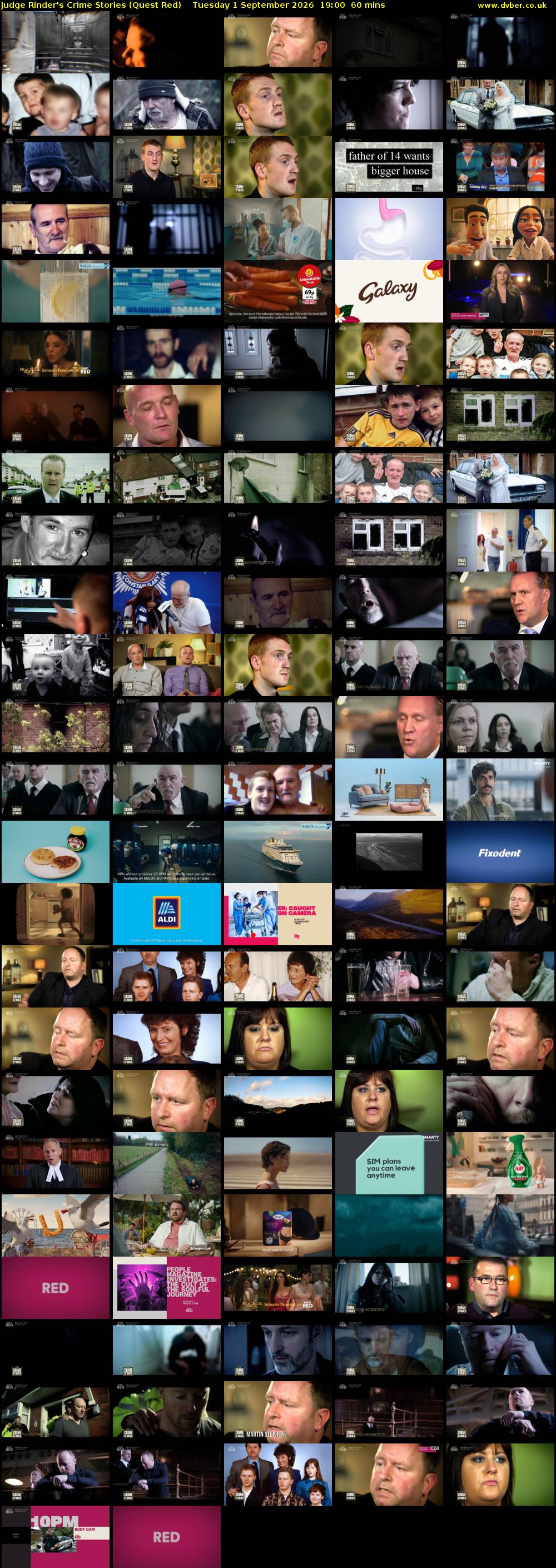 Judge Rinder's Crime Stories (Quest Red) Tuesday 1 September 2026 19:00 - 20:00