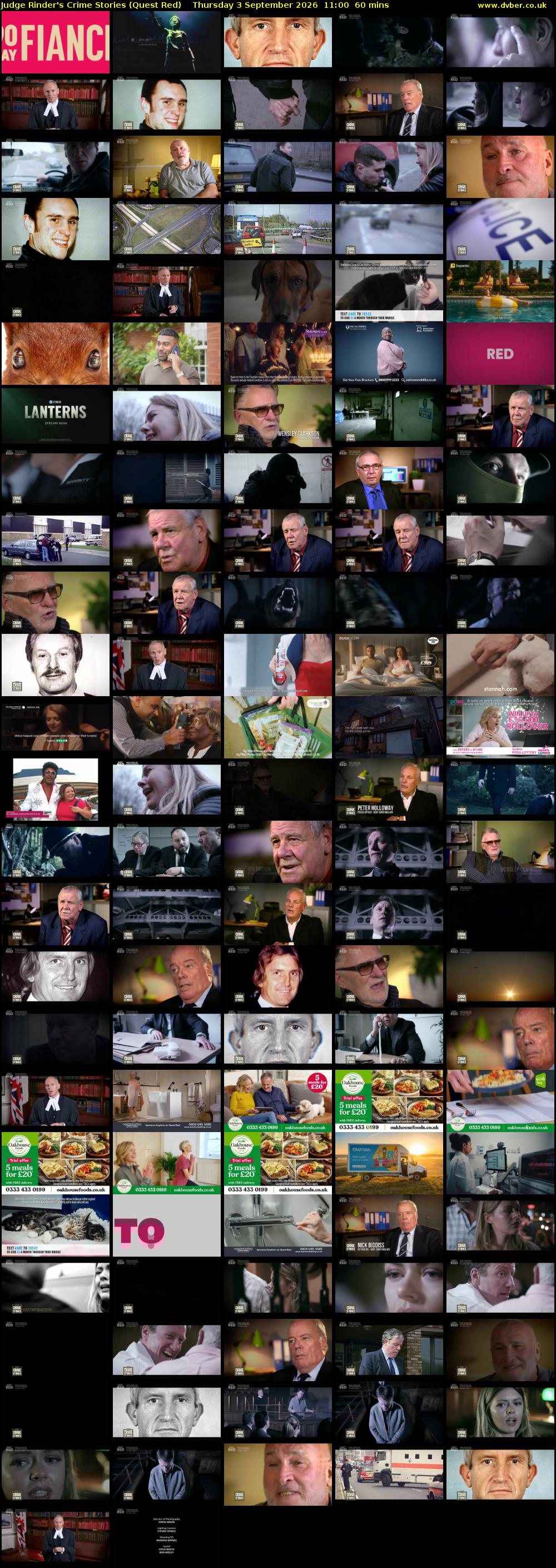 Judge Rinder's Crime Stories (Quest Red) Thursday 3 September 2026 11:00 - 12:00