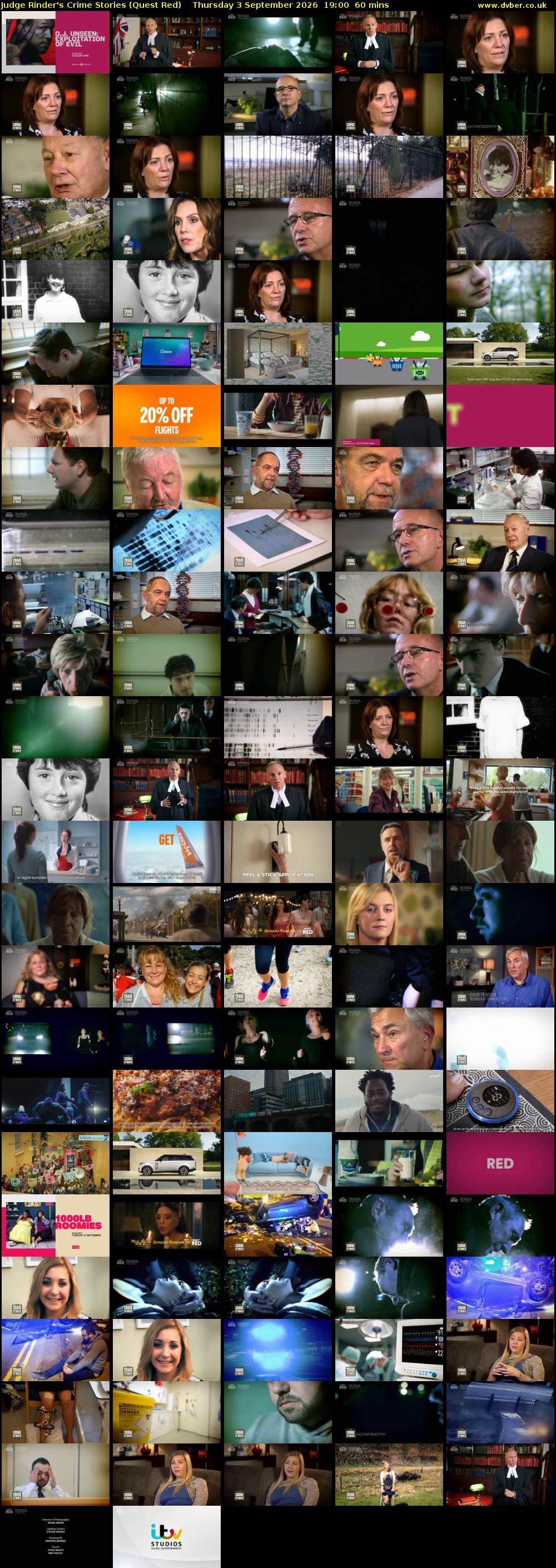 Judge Rinder's Crime Stories (Quest Red) Thursday 3 September 2026 19:00 - 20:00