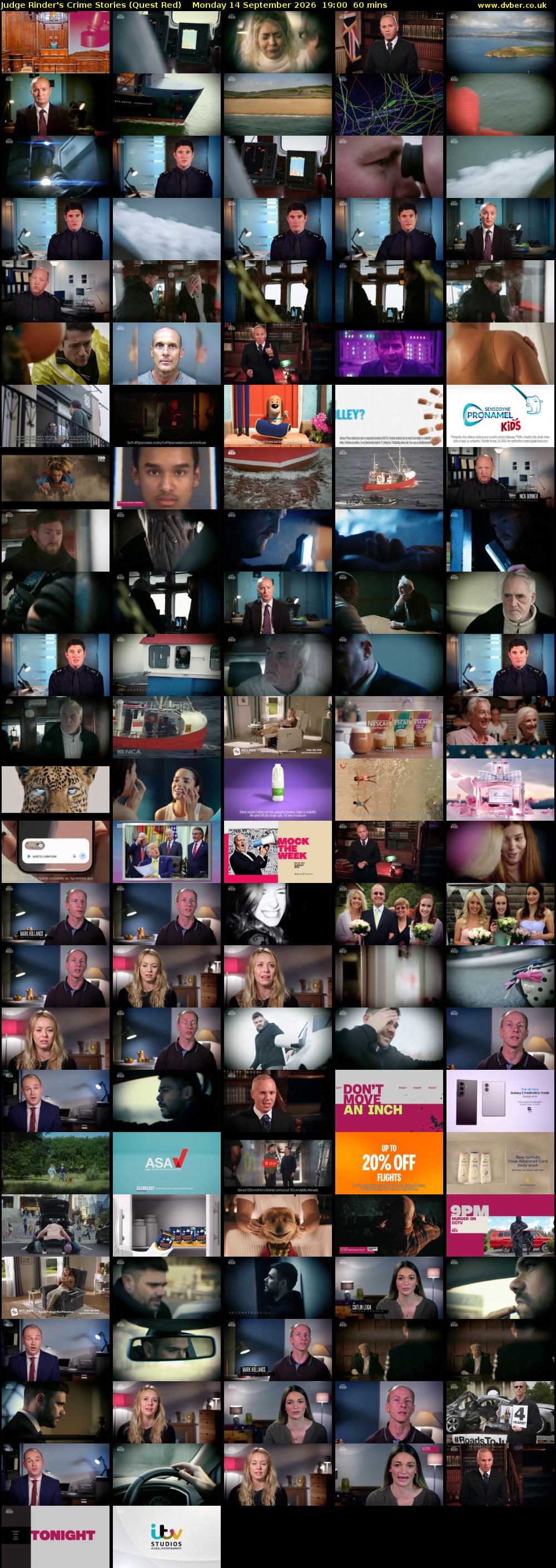 Judge Rinder's Crime Stories (Quest Red) Monday 14 September 2026 19:00 - 20:00
