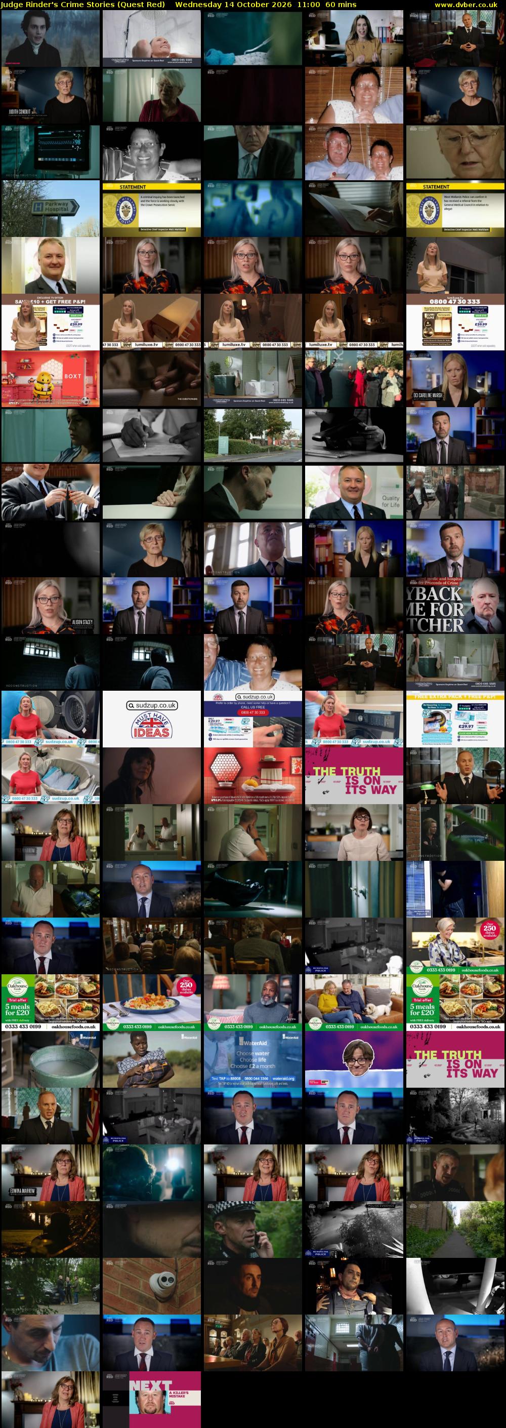Judge Rinder's Crime Stories (Quest Red) Wednesday 14 October 2026 11:00 - 12:00
