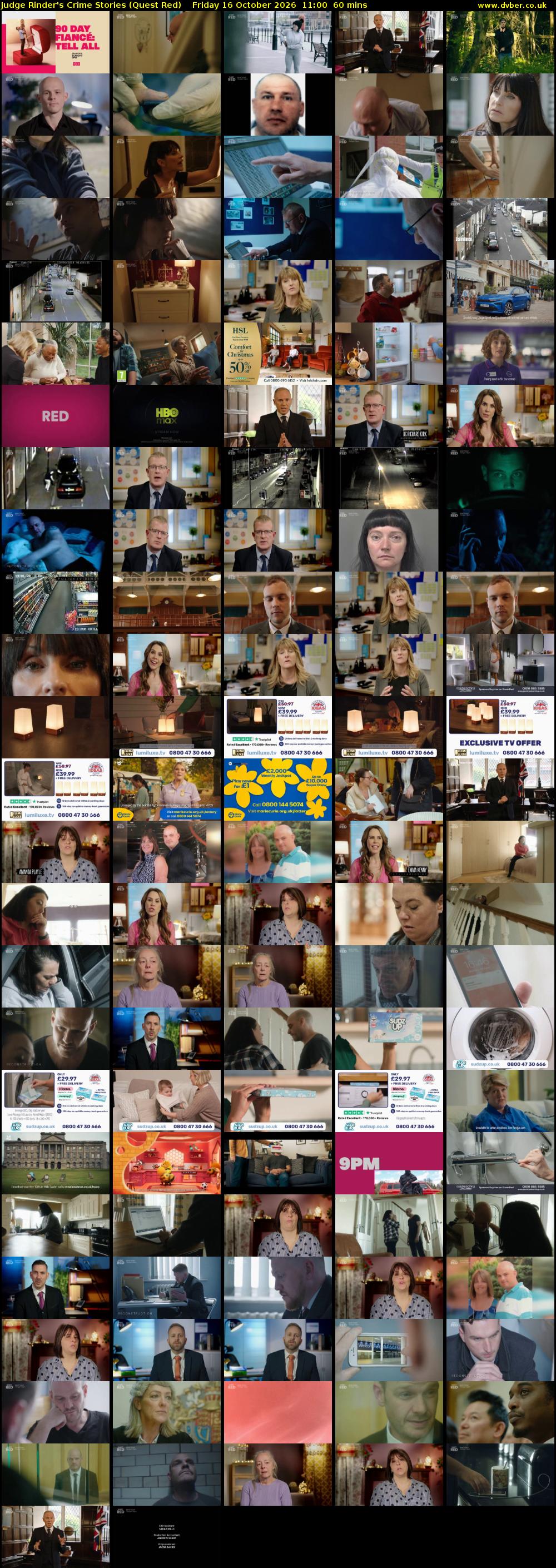 Judge Rinder's Crime Stories (Quest Red) Friday 16 October 2026 11:00 - 12:00