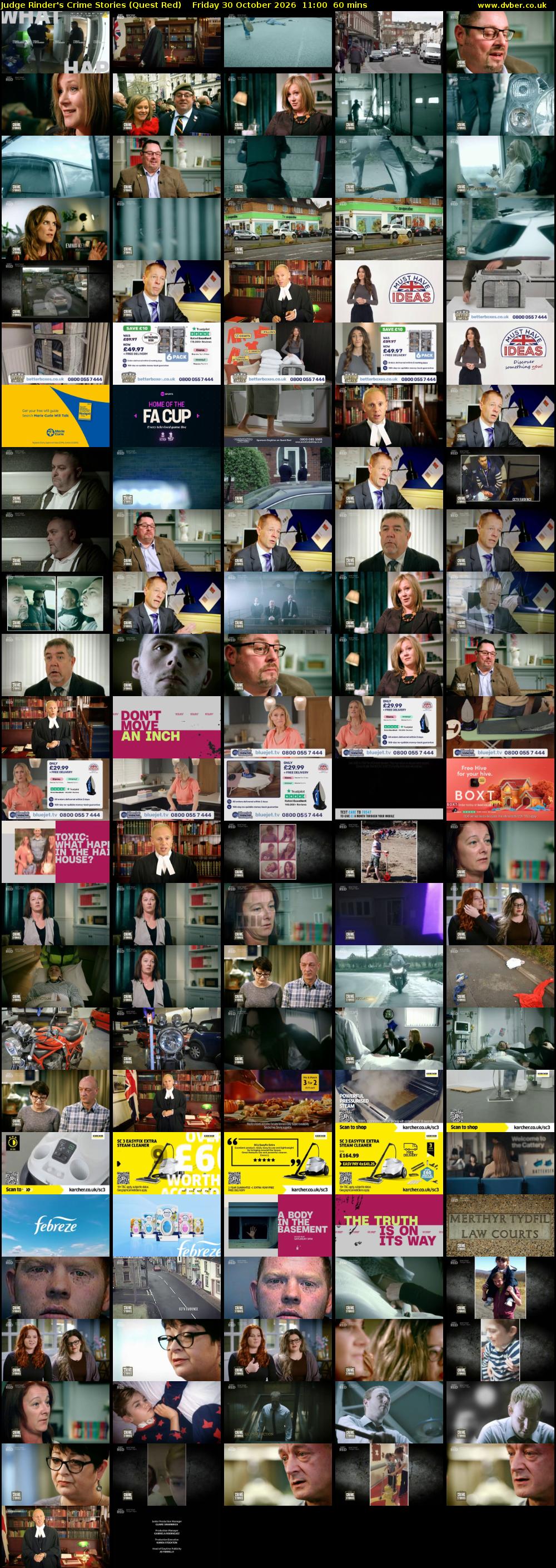 Judge Rinder's Crime Stories (Quest Red) Friday 30 October 2026 11:00 - 12:00