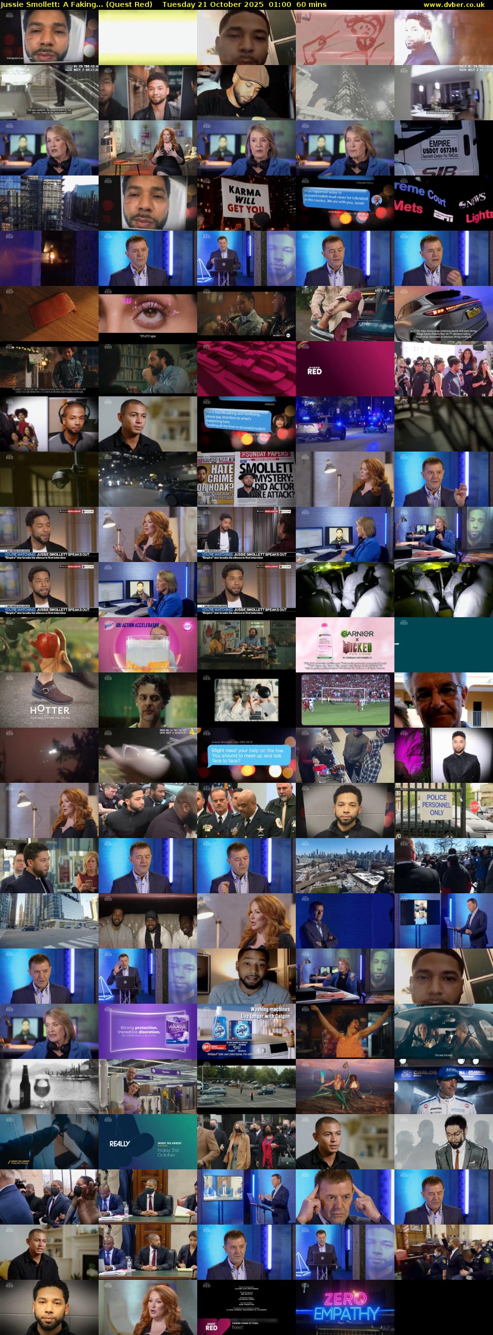 Jussie Smollett: A Faking... (Quest Red) Tuesday 21 October 2025 01:00 - 02:00