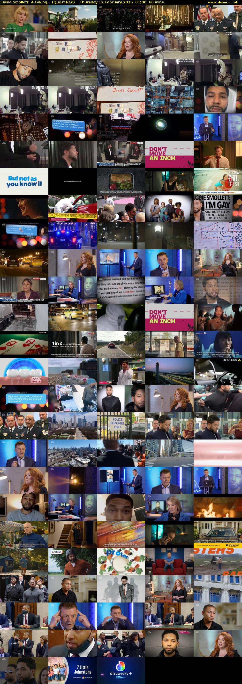Jussie Smollett: A Faking... (Quest Red) Thursday 12 February 2026 01:00 - 02:00