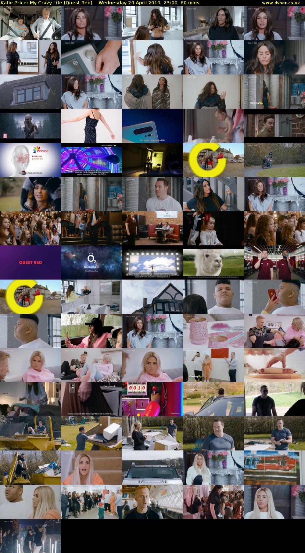 Katie Price: My Crazy Life (Quest Red) Wednesday 24 April 2019 23:00 - 00:00