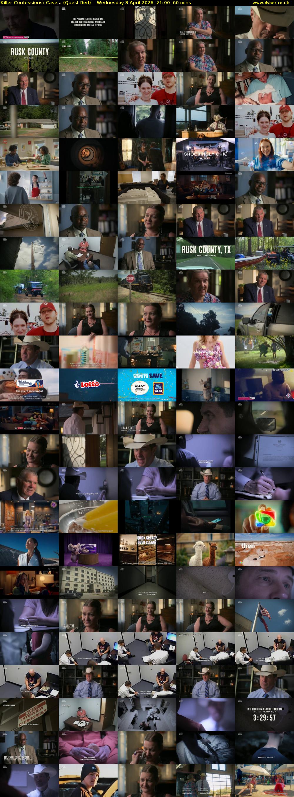 Killer Confessions: Case... (Quest Red) Wednesday 8 April 2026 21:00 - 22:00