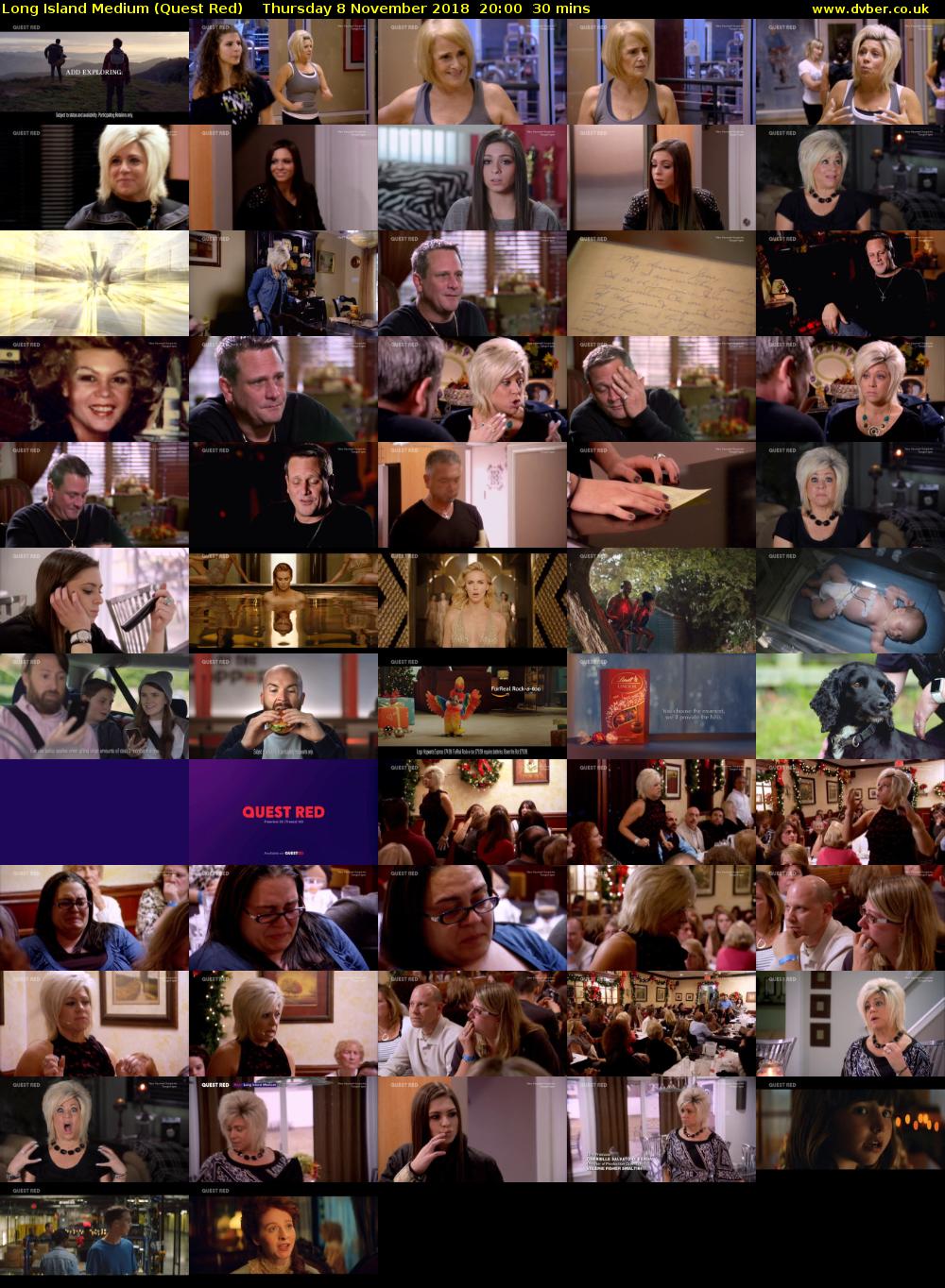 Long Island Medium (Quest Red) Thursday 8 November 2018 20:00 - 20:30