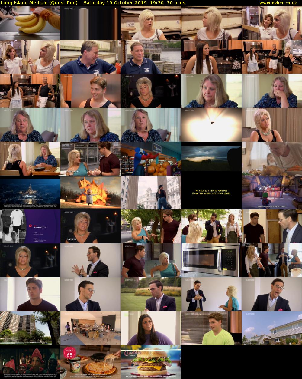 Long Island Medium (Quest Red) Saturday 19 October 2019 19:30 - 20:00