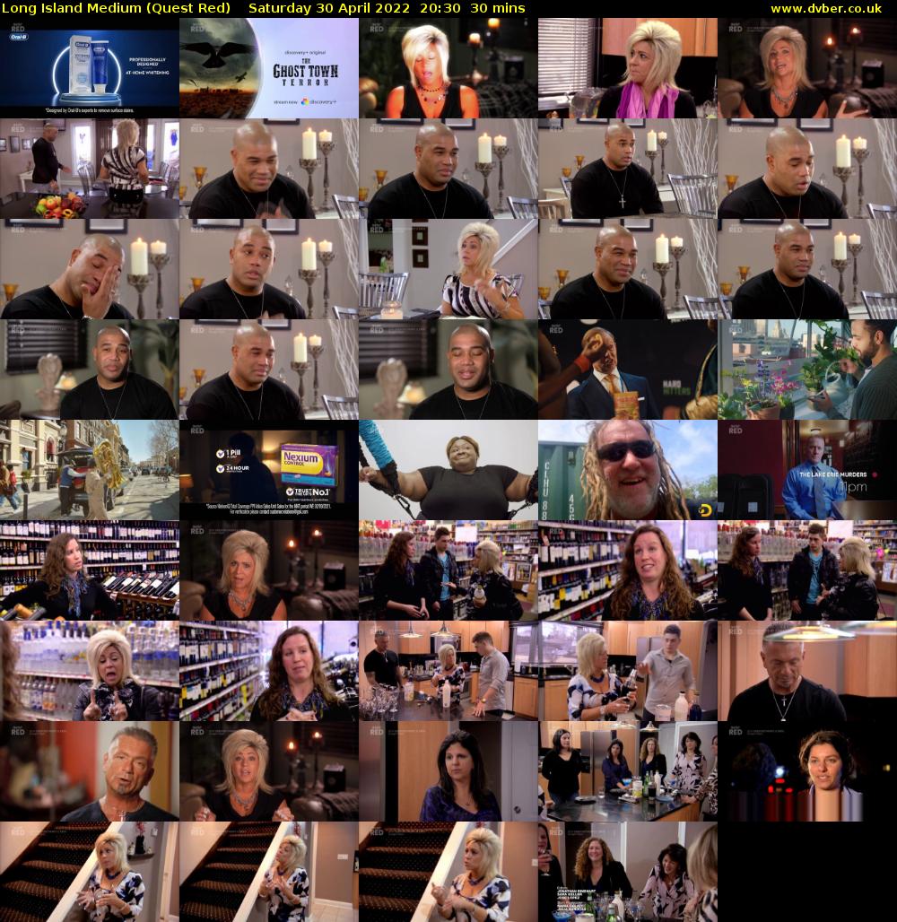 Long Island Medium (Quest Red) Saturday 30 April 2022 20:30 - 21:00