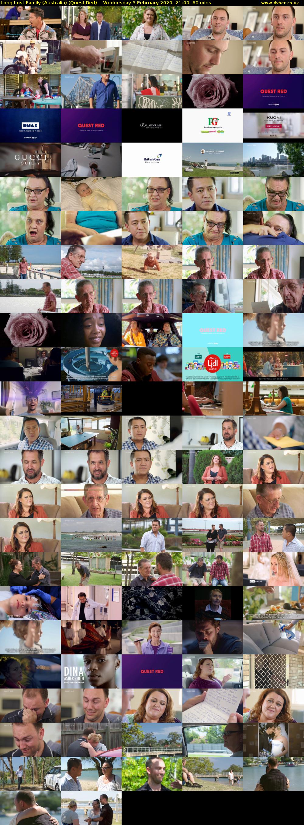 Long Lost Family (Australia) (Quest Red) Wednesday 5 February 2020 21:00 - 22:00