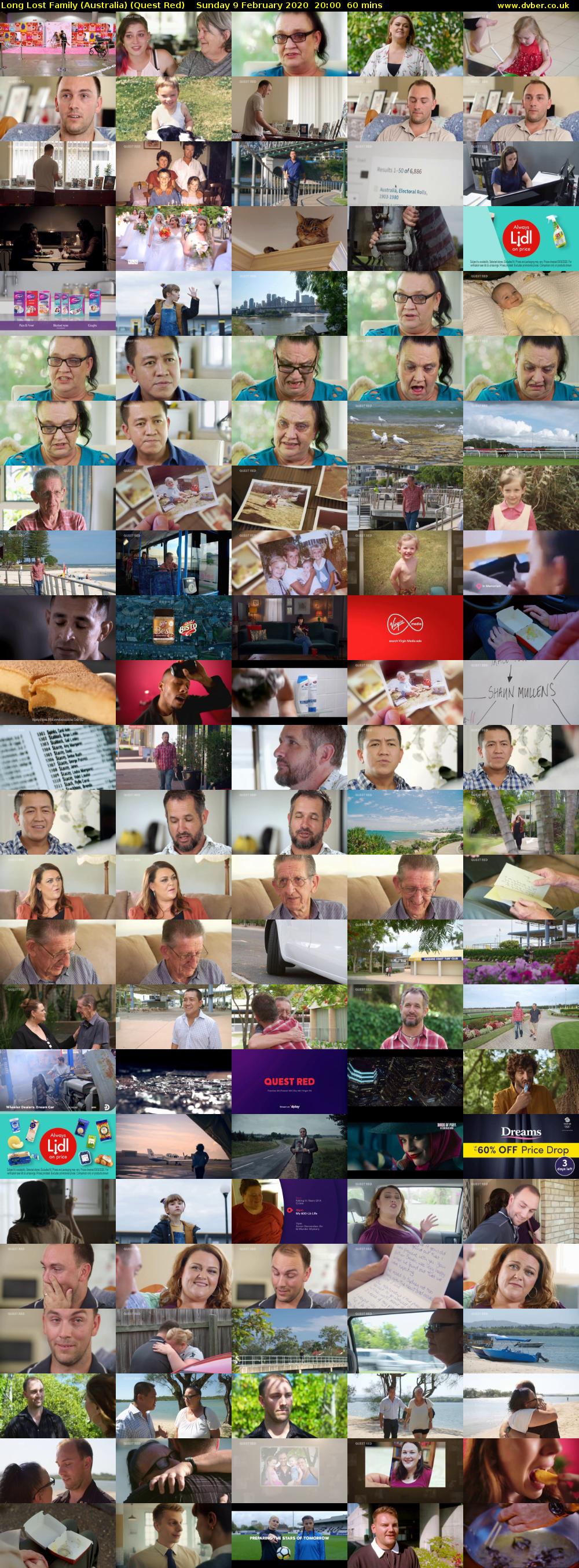 Long Lost Family (Australia) (Quest Red) Sunday 9 February 2020 20:00 - 21:00