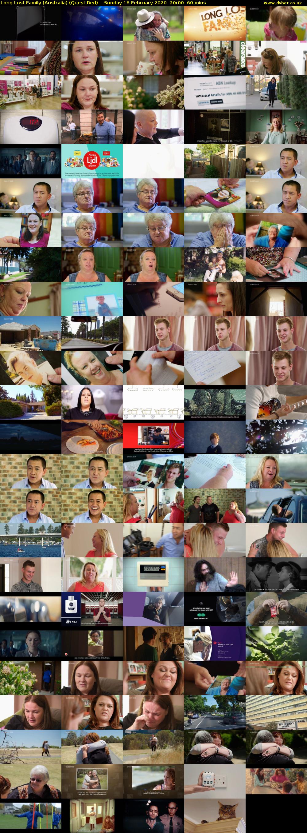 Long Lost Family (Australia) (Quest Red) Sunday 16 February 2020 20:00 - 21:00
