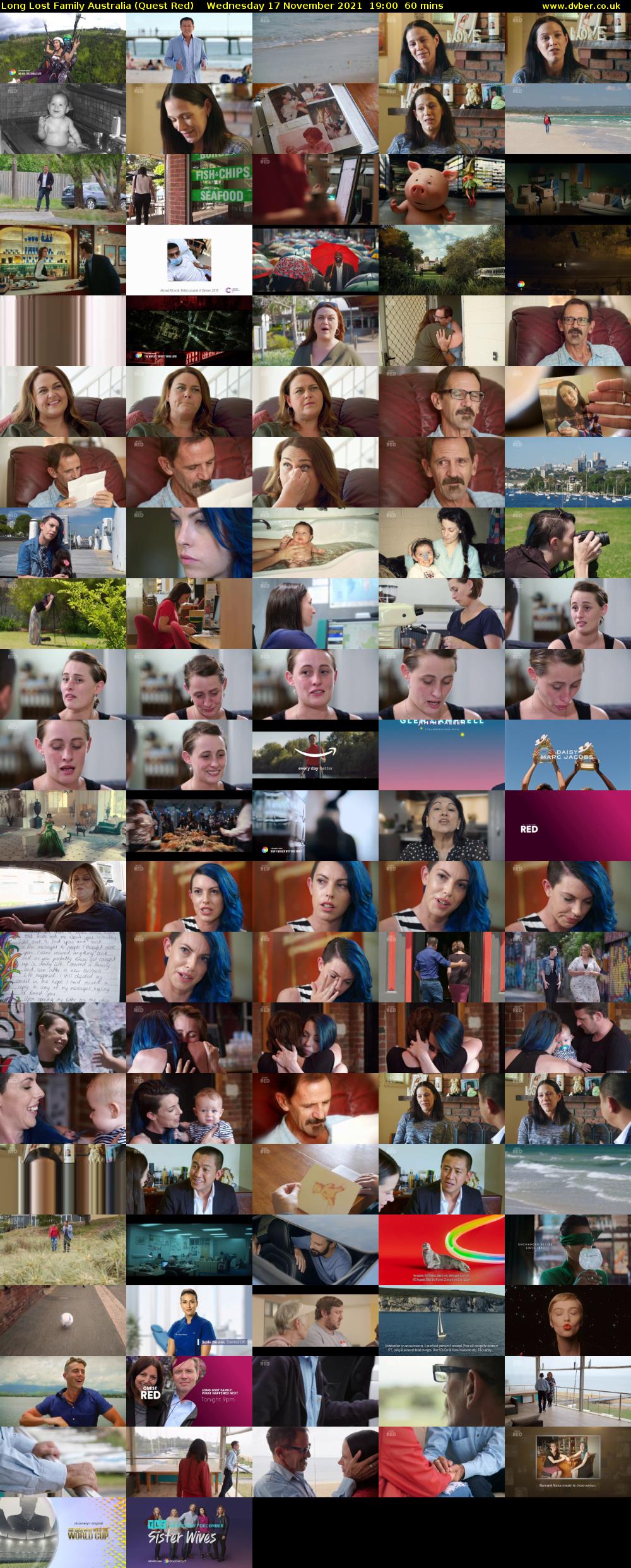 Long Lost Family Australia (Quest Red) Wednesday 17 November 2021 19:00 - 20:00