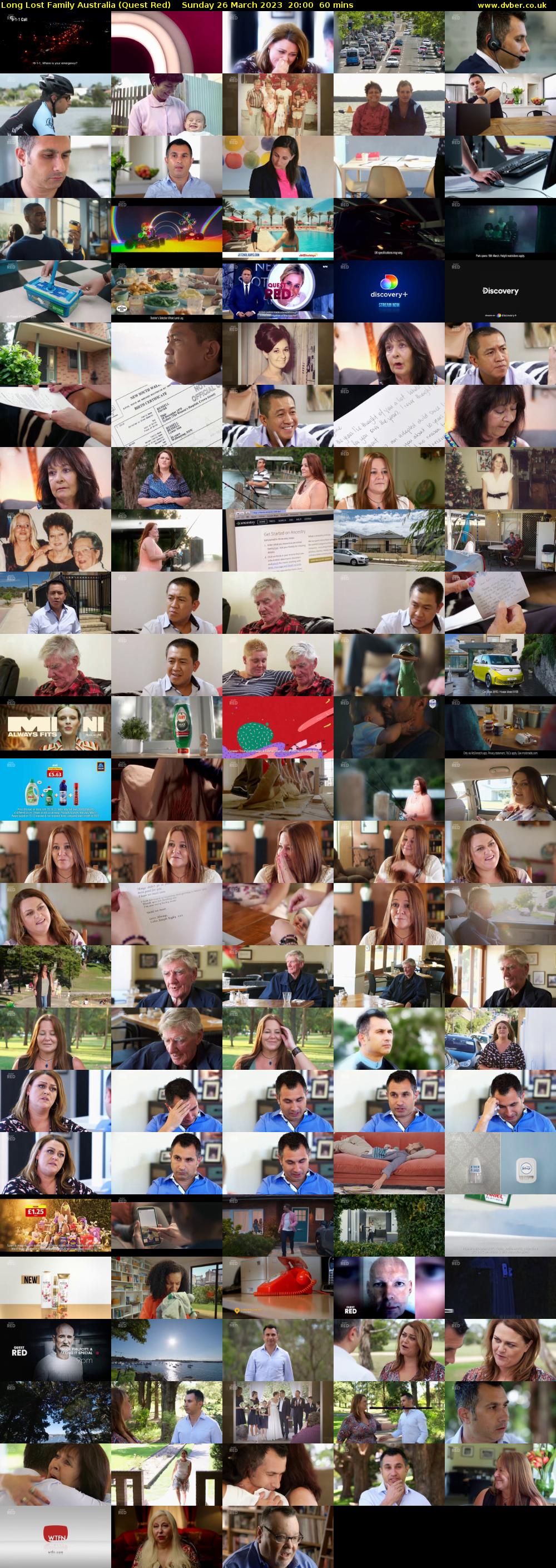 Long Lost Family Australia (Quest Red) Sunday 26 March 2023 20:00 - 21:00