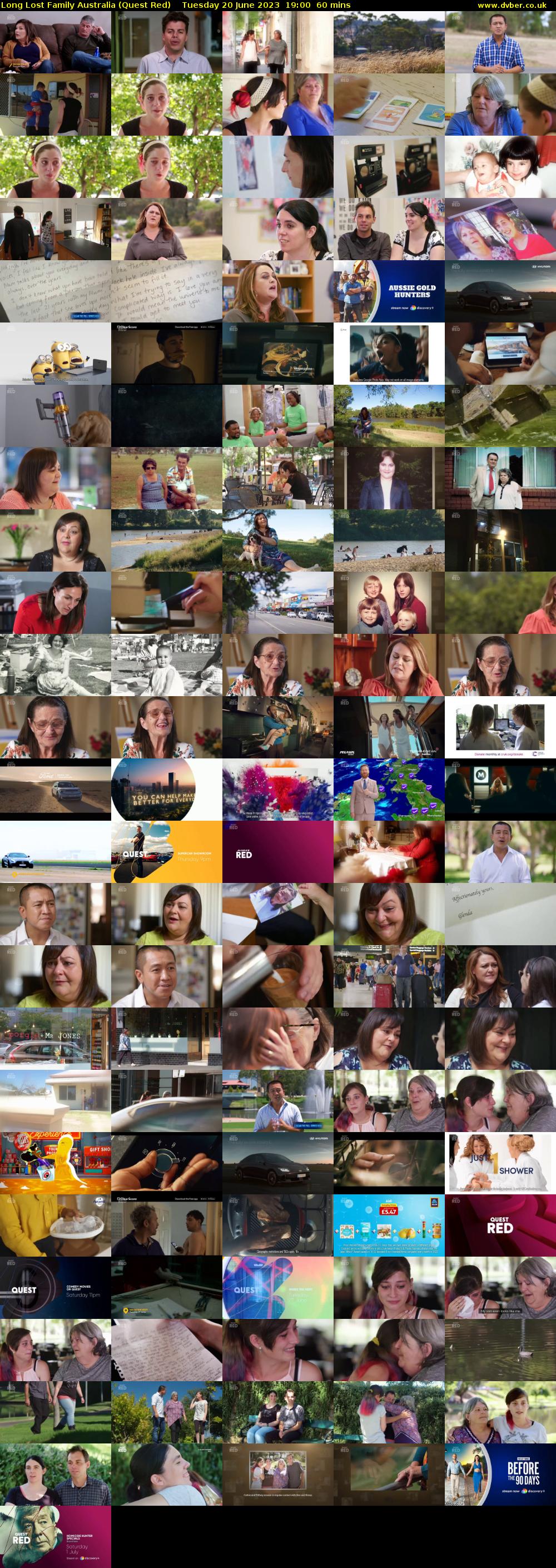 Long Lost Family Australia (Quest Red) Tuesday 20 June 2023 19:00 - 20:00