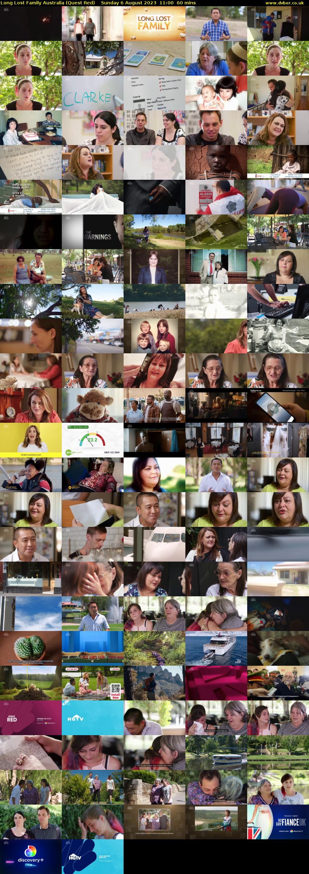 Long Lost Family Australia (Quest Red) Sunday 6 August 2023 11:00 - 12:00