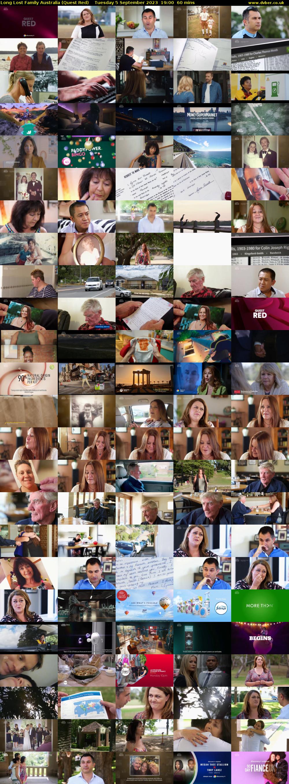Long Lost Family Australia (Quest Red) Tuesday 5 September 2023 19:00 - 20:00