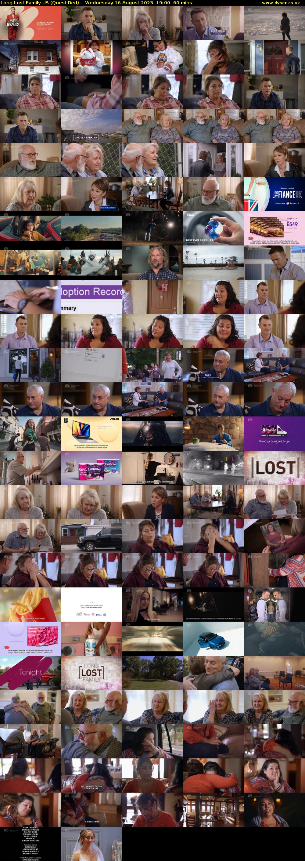 Long Lost Family US (Quest Red) Wednesday 16 August 2023 19:00 - 20:00