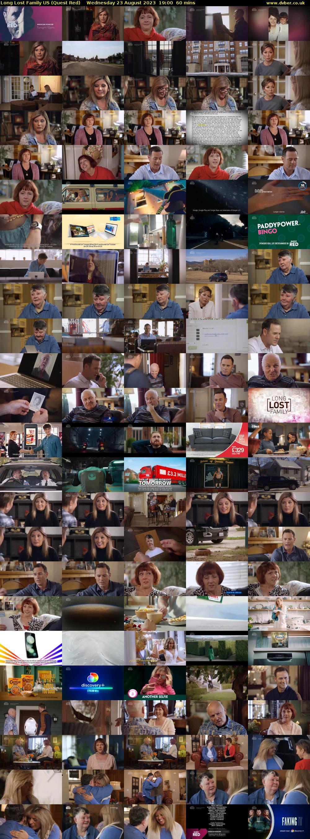 Long Lost Family US (Quest Red) Wednesday 23 August 2023 19:00 - 20:00