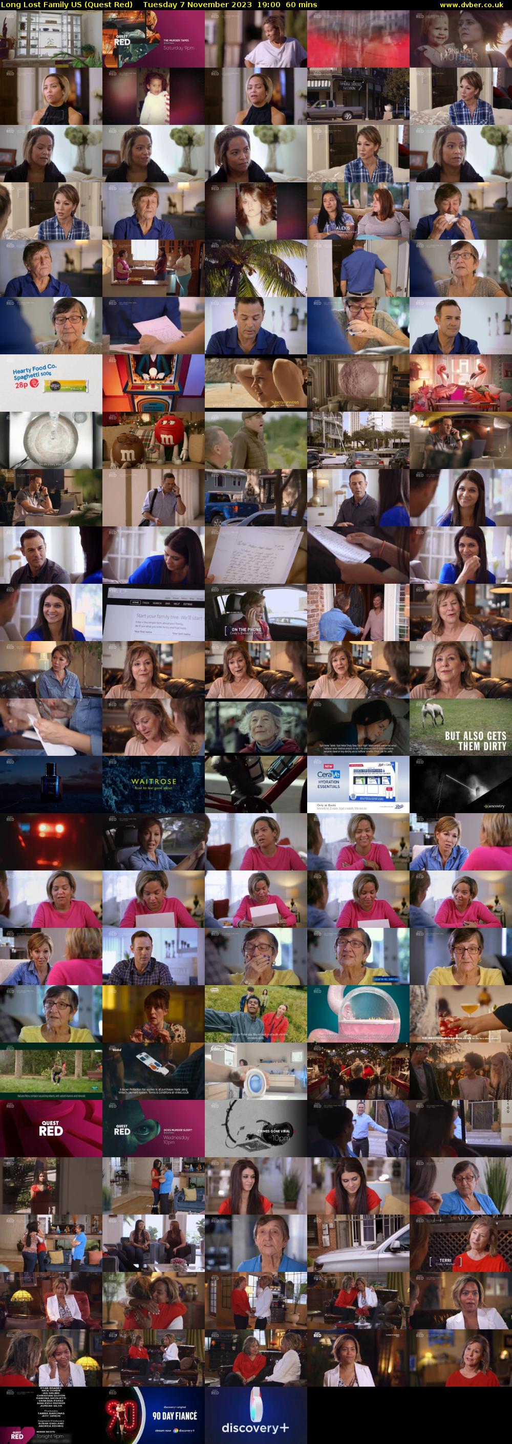 Long Lost Family US (Quest Red) Tuesday 7 November 2023 19:00 - 20:00