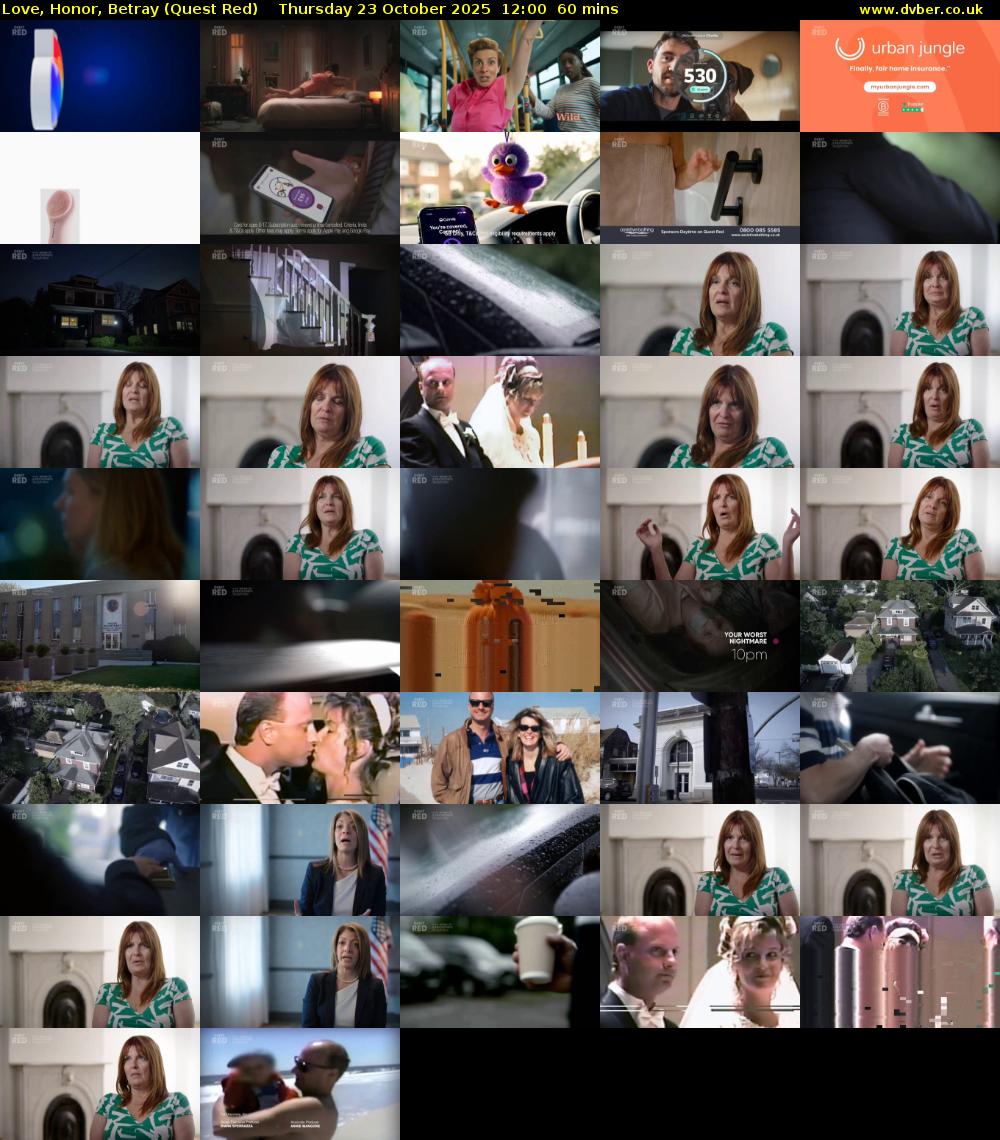 Love, Honor, Betray (Quest Red) Thursday 23 October 2025 12:00 - 13:00