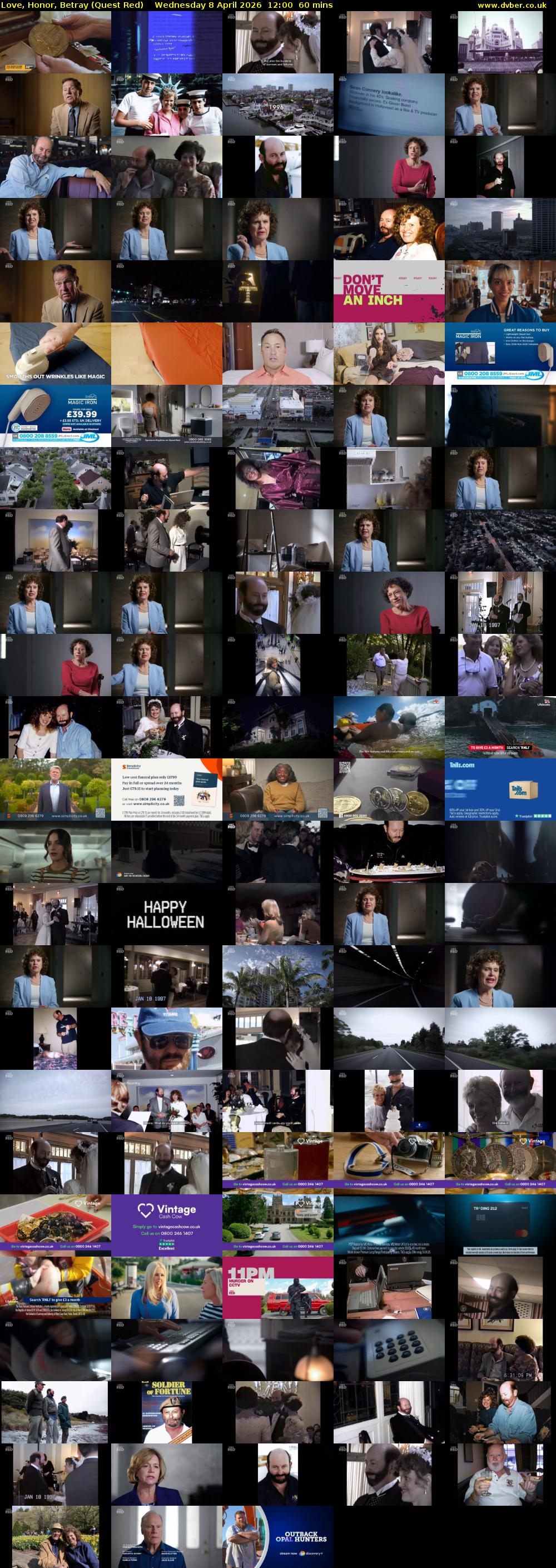 Love, Honor, Betray (Quest Red) Wednesday 8 April 2026 12:00 - 13:00