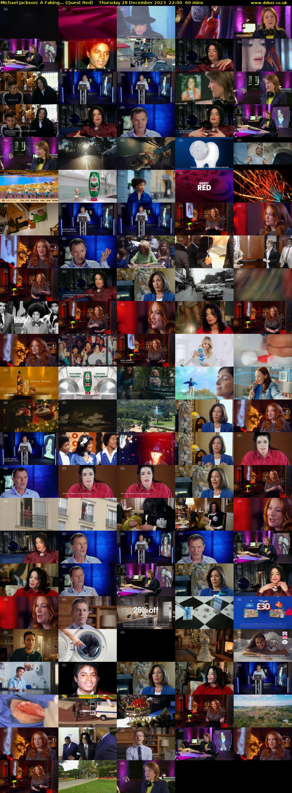 Michael Jackson: A Faking... (Quest Red) Thursday 28 December 2023 22:00 - 23:00