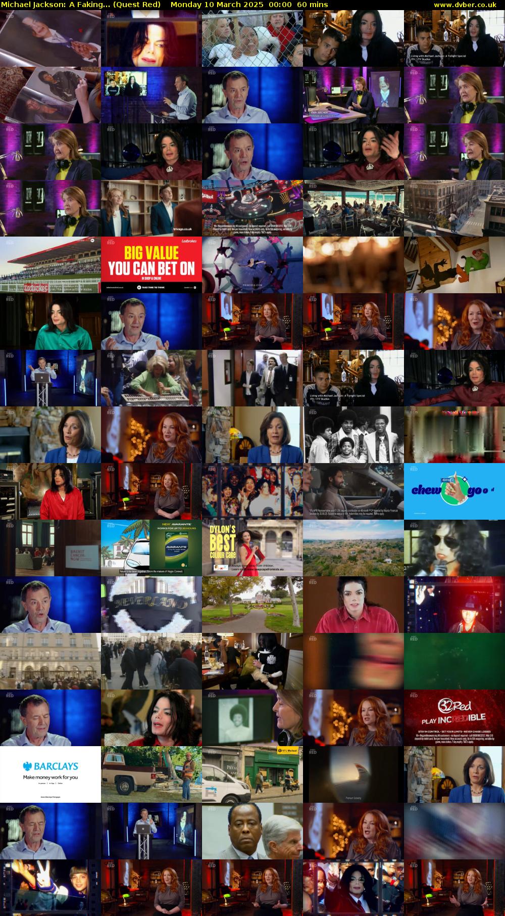 Michael Jackson: A Faking... (Quest Red) Monday 10 March 2025 00:00 - 01:00
