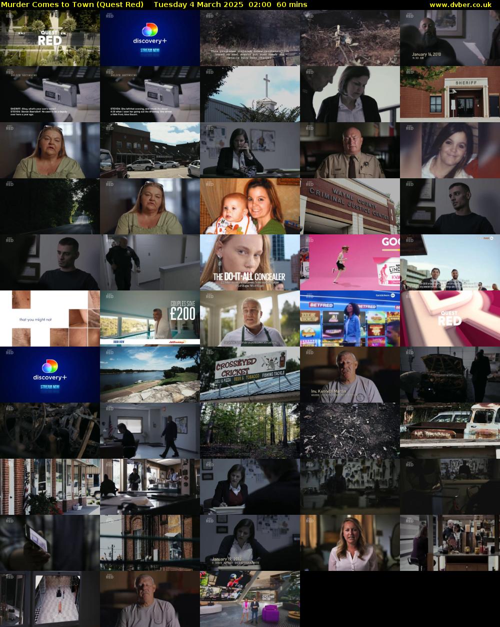 Murder Comes to Town (Quest Red) Tuesday 4 March 2025 02:00 - 03:00